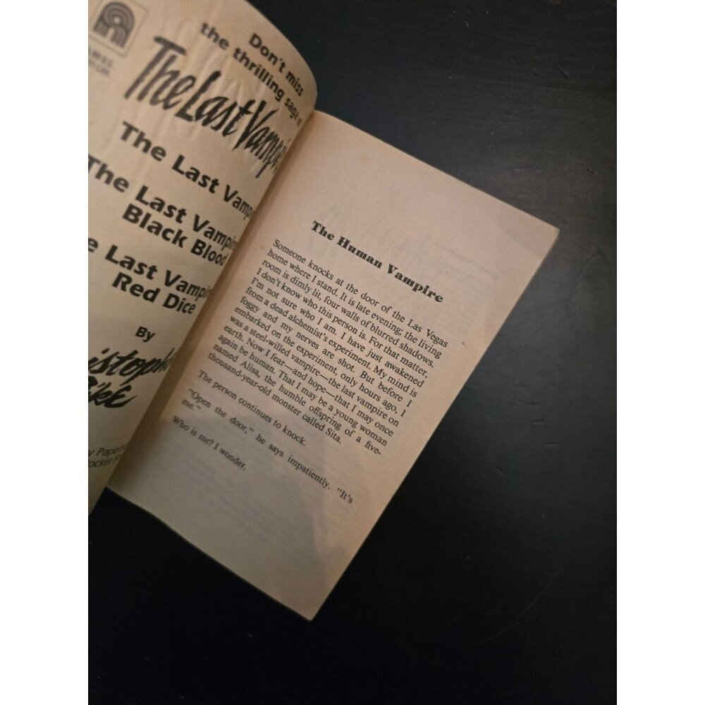 The Last Vampire 4 Phantom by Christopher Pike Horror Paperback Book - Picture 5 of 8